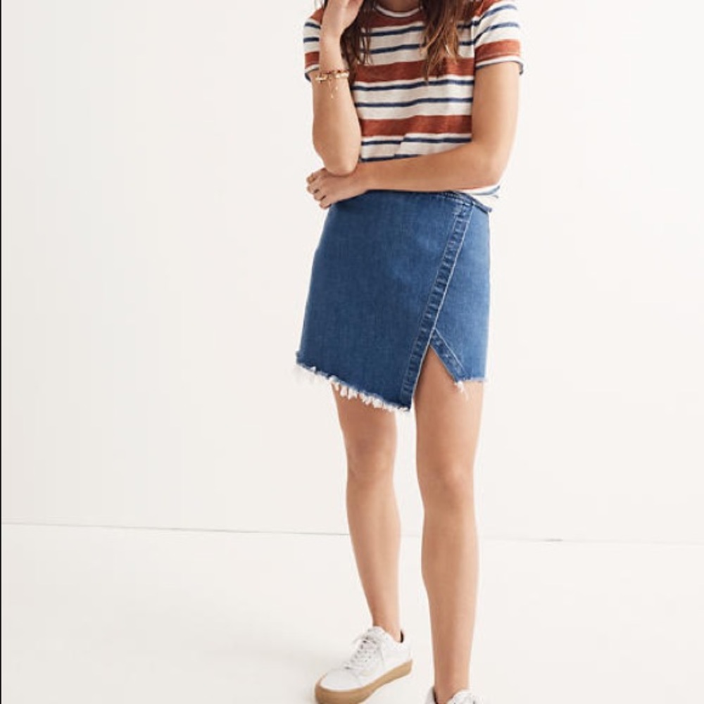 Madewell Denim Wrap Mini Skirt - size 2